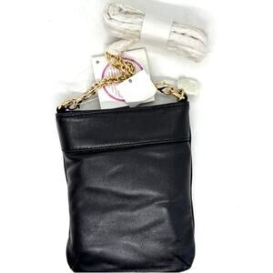NWT AG AMALIA Gomez Flip Bag Italian Leather Crossbody MINI Bag Adjustable Chain